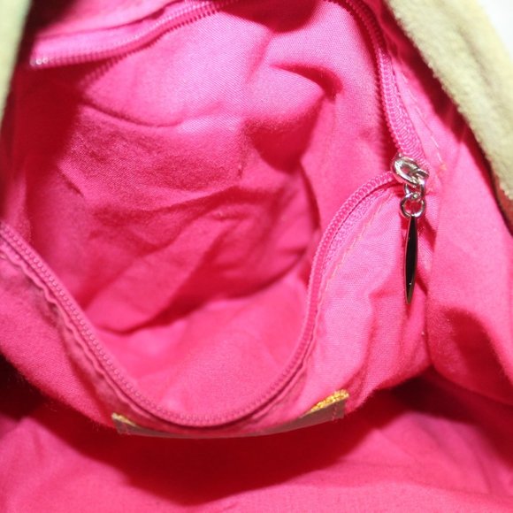 Never Carried Deux Lux Genuine Suede Leather Crystal Rhinestone Strap Hobo Bag - Picture 8 of 12